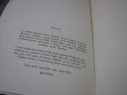 Fráňa Šrámek, Past, 1957 — foto 3