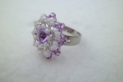 Swarovski prstýnek "Violet" - dětský! — foto 3
