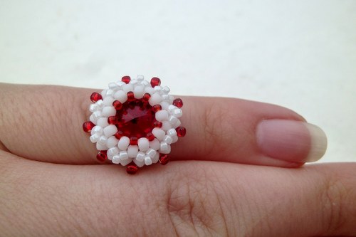 Swarovski prstýnek "Siam" - dětský! — foto 3