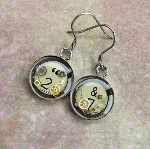 Old typewriter earings — foto 2