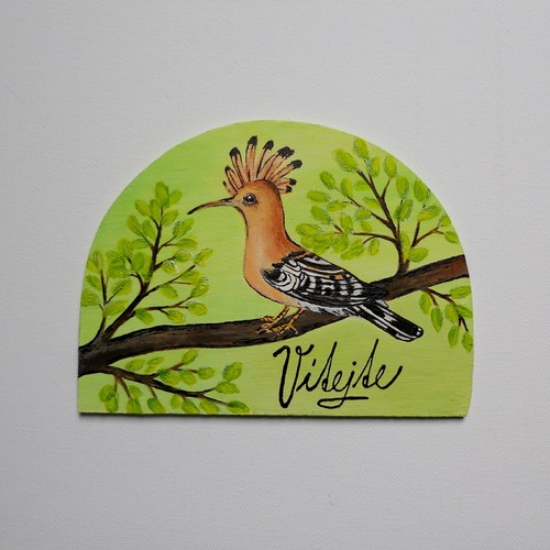 Cedulka vítací - dudek chocholatý — foto 2