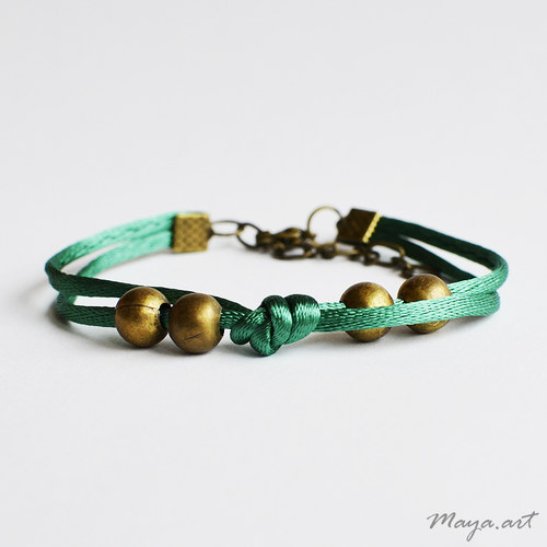 Zelený náramek "SIMPLE BRACELET" — foto 2