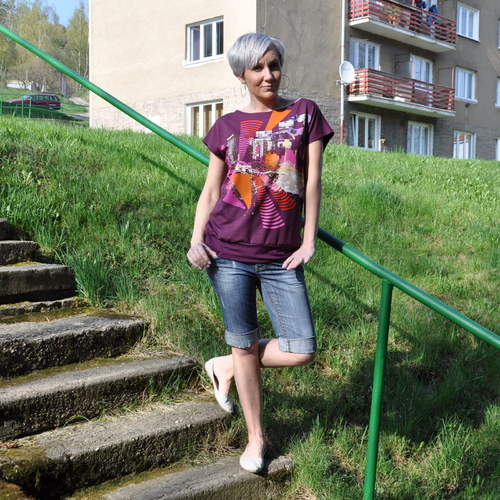Fialkové triko — foto 2