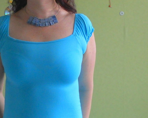 Jeansový náhrdelník — foto 2
