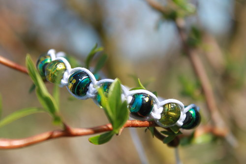 Náramek shamballa/makramé — foto 2