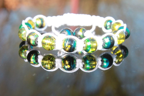 Náramek shamballa/makramé — foto 4