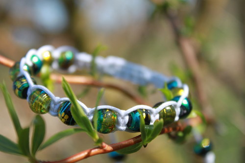 Náramek shamballa/makramé — foto 6