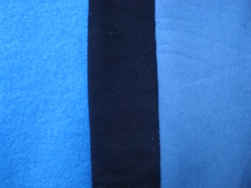 Jednolícní pletenina modrá — foto 2