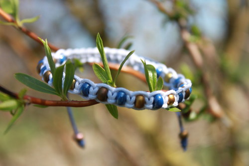 Náramek makramé/shamballa — foto 5