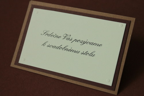 Hnedé oznámenie so slnečnicou — foto 3