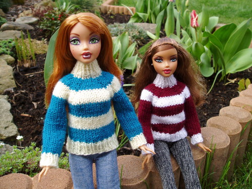 Svetr pro Barbie (3)-bordó — foto 3