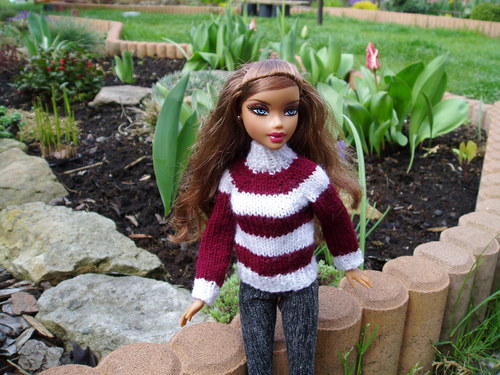 Svetr pro Barbie (3)-bordó — foto 4