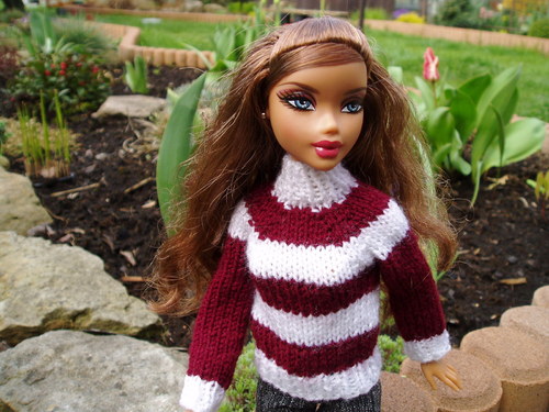 Svetr pro Barbie (3)-bordó — foto 5