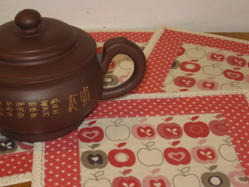 Růžová jablíčka - prostírání — foto 4