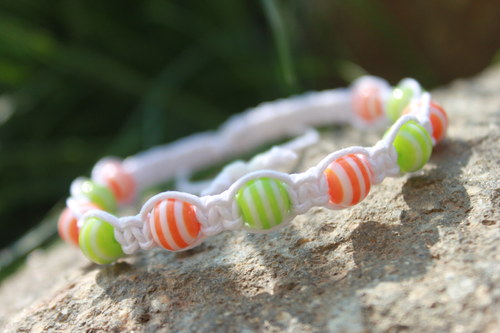 Náramek makramé/shamballa — foto 2