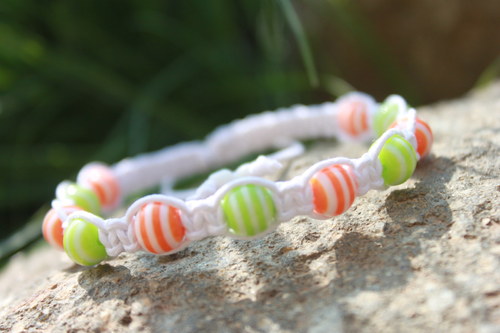 Náramek makramé/shamballa — foto 4