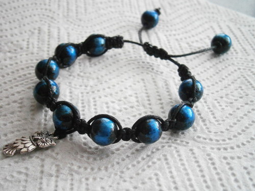Náramek Shamballa se sovou — foto 3