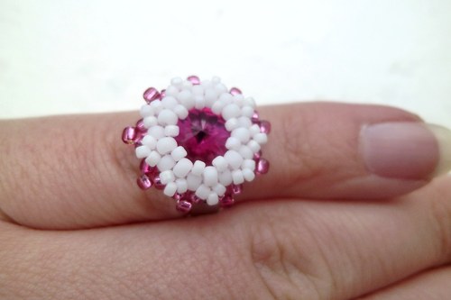 Swarovski prstýnek "Fuchsia" dětský! — foto 5