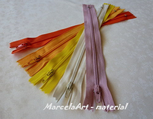 Zip 20 cm - spirálový,nerozdělávací MIX — foto 2