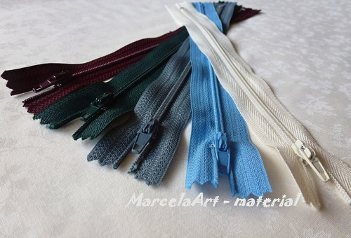 Zip 20 cm - spirálový,nerozdělávací MIX — foto 3