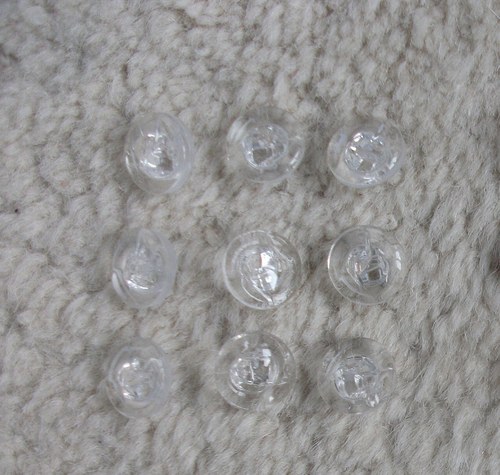 Skleněné knoflíky - 9 ks — foto 4