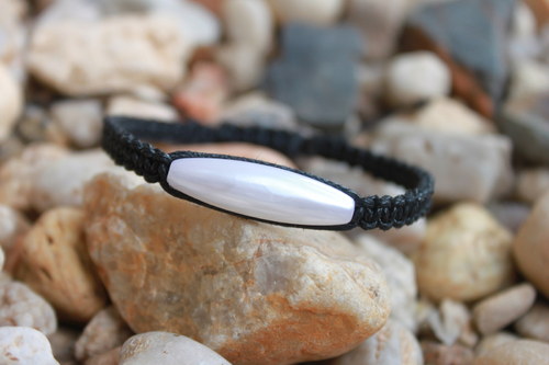 Simple Elegance.. Náramek shamballa/makramé — foto 2