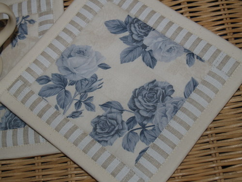 Prostírání pod hrníček - Blue Roses — foto 3
