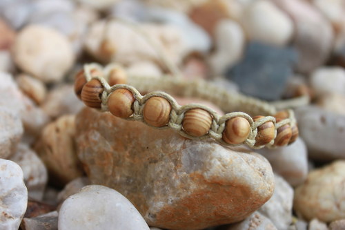 Blíž k přírodě.. Náramek shamballa/makramé — foto 6