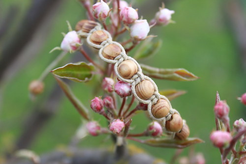 Blíž k přírodě.. Náramek shamballa/makramé — foto 4