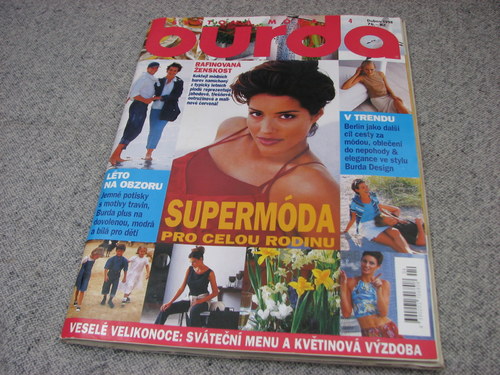 Burda - duben 1998, střihová příloha — foto 2