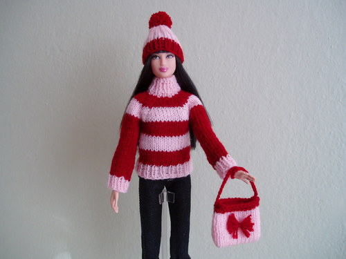 Kabelka pro Barbie (5)-červ. — foto 2
