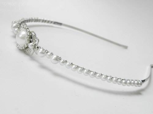 Luxury pearl •svatební čelenka• — foto 4