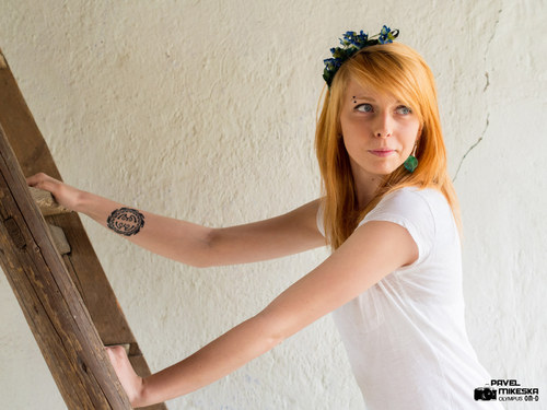 Růžová víla - čelenka kovová — foto 2