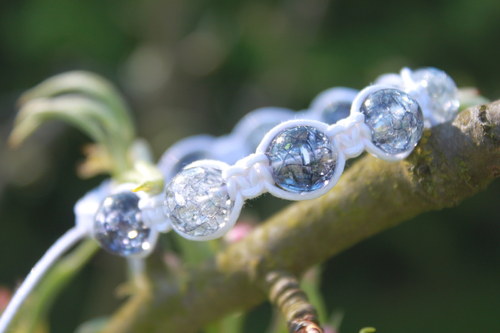 Náramek makramé/shamballa — foto 2