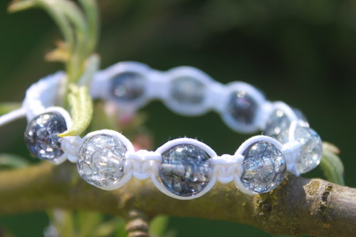 Náramek makramé/shamballa — foto 3