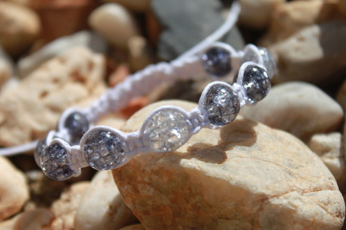 Náramek makramé/shamballa — foto 4