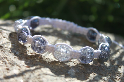 Náramek makramé/shamballa — foto 5