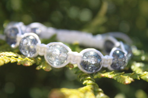 Náramek makramé/shamballa — foto 6