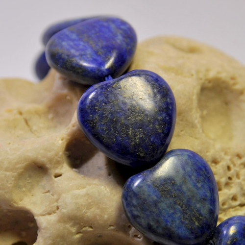LA224/4 Lapis lazuli - srdce 20x19 mm — foto 2