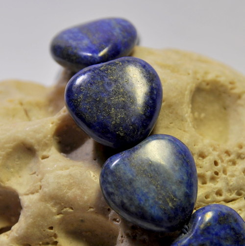 LA224/4 Lapis lazuli - srdce 20x19 mm — foto 3
