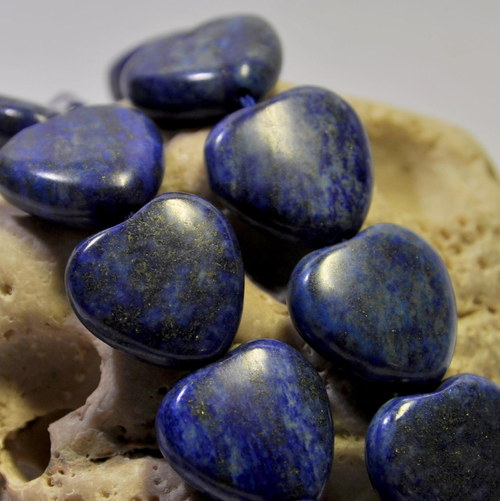 LA224/4 Lapis lazuli - srdce 20x19 mm — foto 4