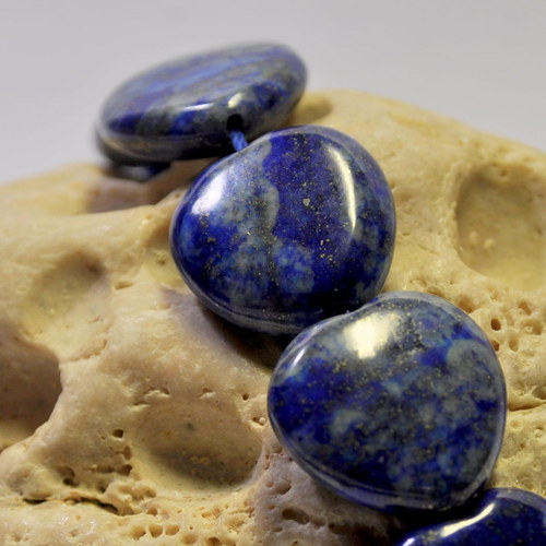 LA224/2 Lapis lazuli - srdce 21 mm — foto 4