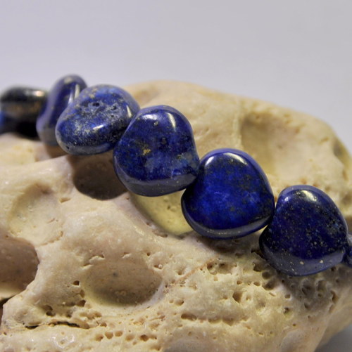 LA224/3 Lapis lazuli - srdce 13mm — foto 3