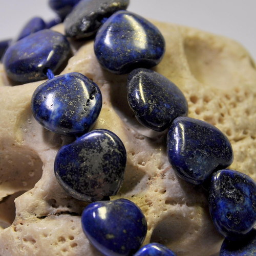 LA224/3 Lapis lazuli - srdce 13mm — foto 4