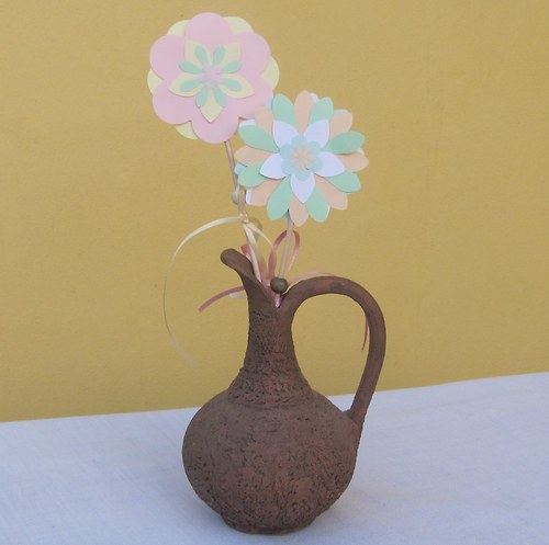 Papírové výseky - květy (pastel) — foto 4