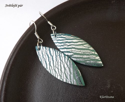 Náušnice SilverGreen lístky — foto 2