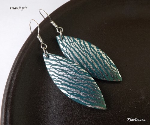 Náušnice SilverGreen lístky — foto 3