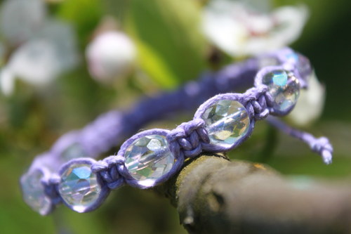 Náramek makramé/shamballa — foto 2