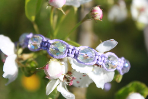 Náramek makramé/shamballa — foto 5