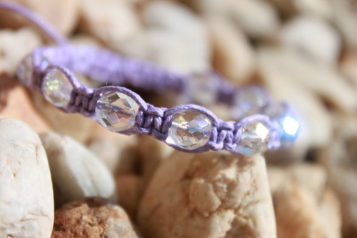 Náramek makramé/shamballa — foto 6